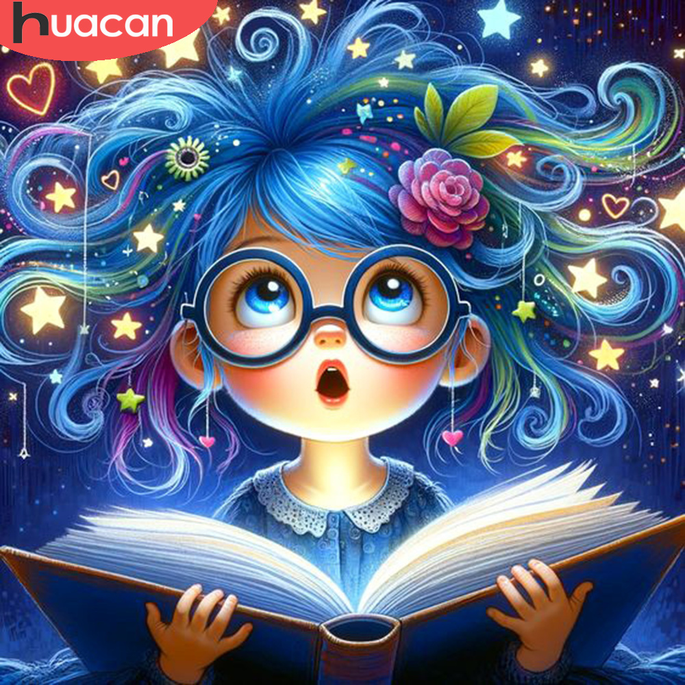 HUACAN Diamond Painting Girl D - Resin Art Guide Book ulasan dan harga