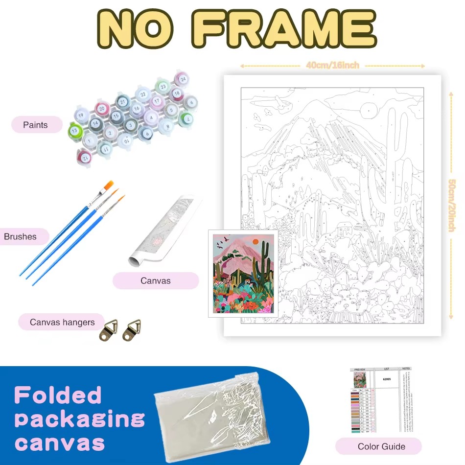 CHENISTORY DIY Paint By Number - Resin Art On Canvas ulasan dan harga
