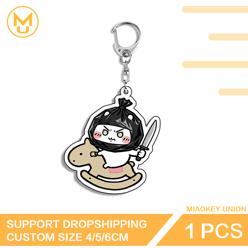 White Hamster Traehest Funny P - Resin Art A Keychain ulasan dan harga