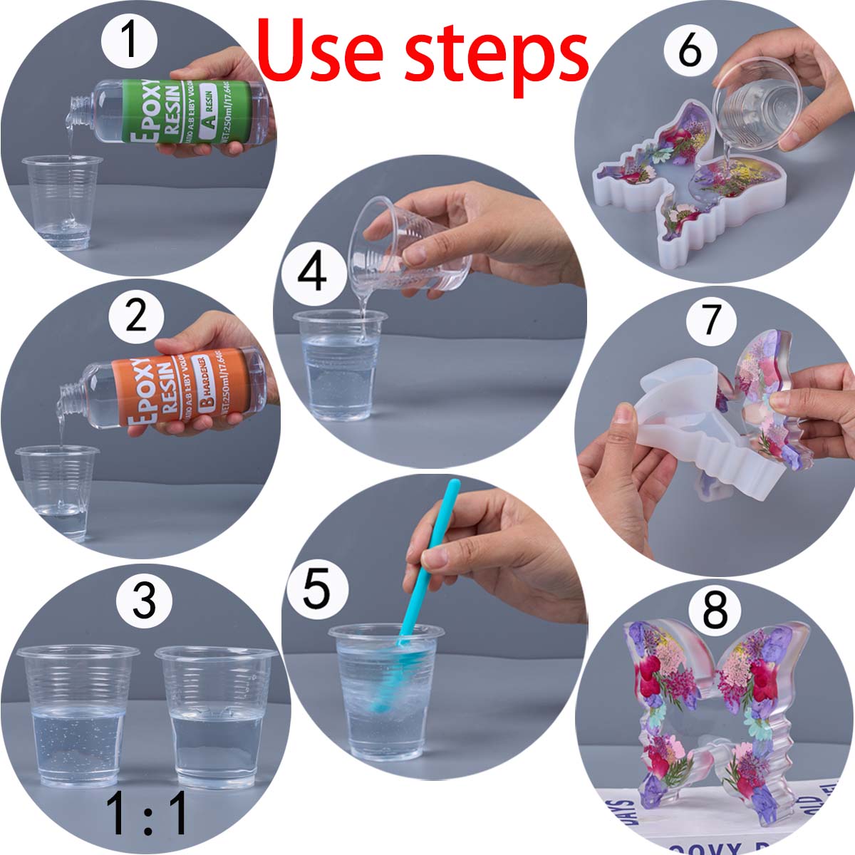 1:1 Ratio Epoxy Resin Kit Anti - Resin Art Tools ulasan dan harga