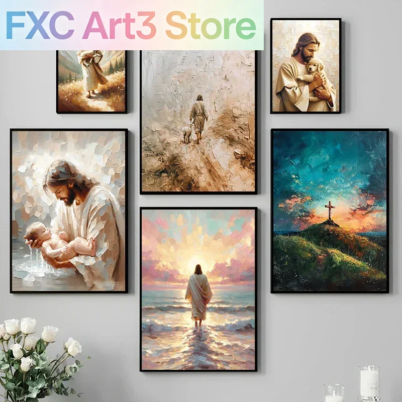1pc frameless,Walking on Water - Resin Art On Canvas ulasan dan harga