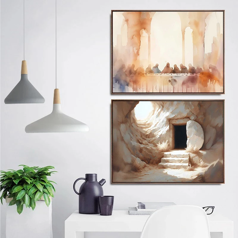1pc frameless,Walking on Water - Resin Art On Canvas ulasan dan harga