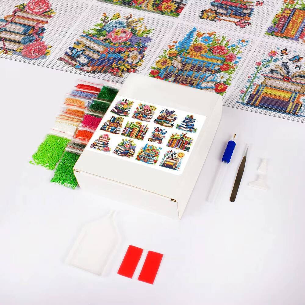 HUACAN 12pcs Landscape Mini Di - Resin Art Guide Book ulasan dan harga