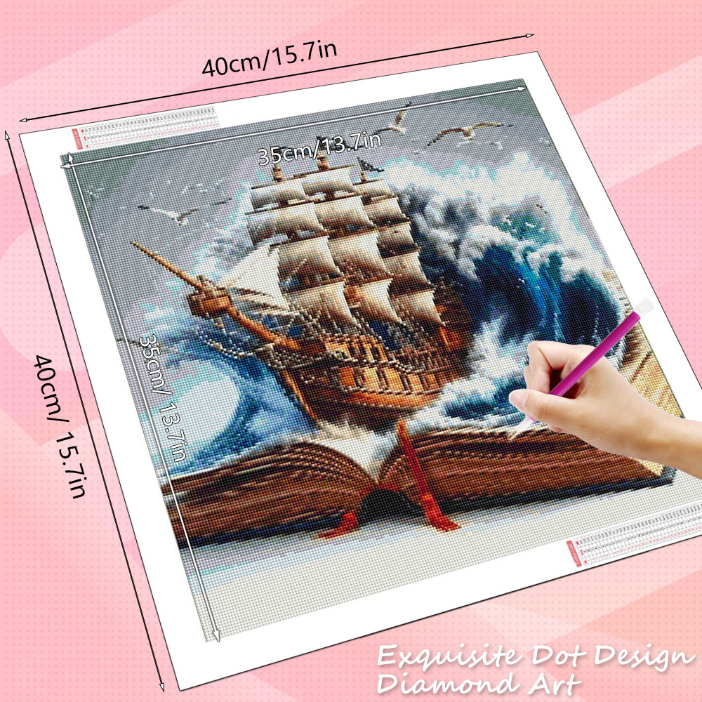 HUACAN Diamond Mosaic 5d Sea L - Resin Art Guide Book ulasan dan harga