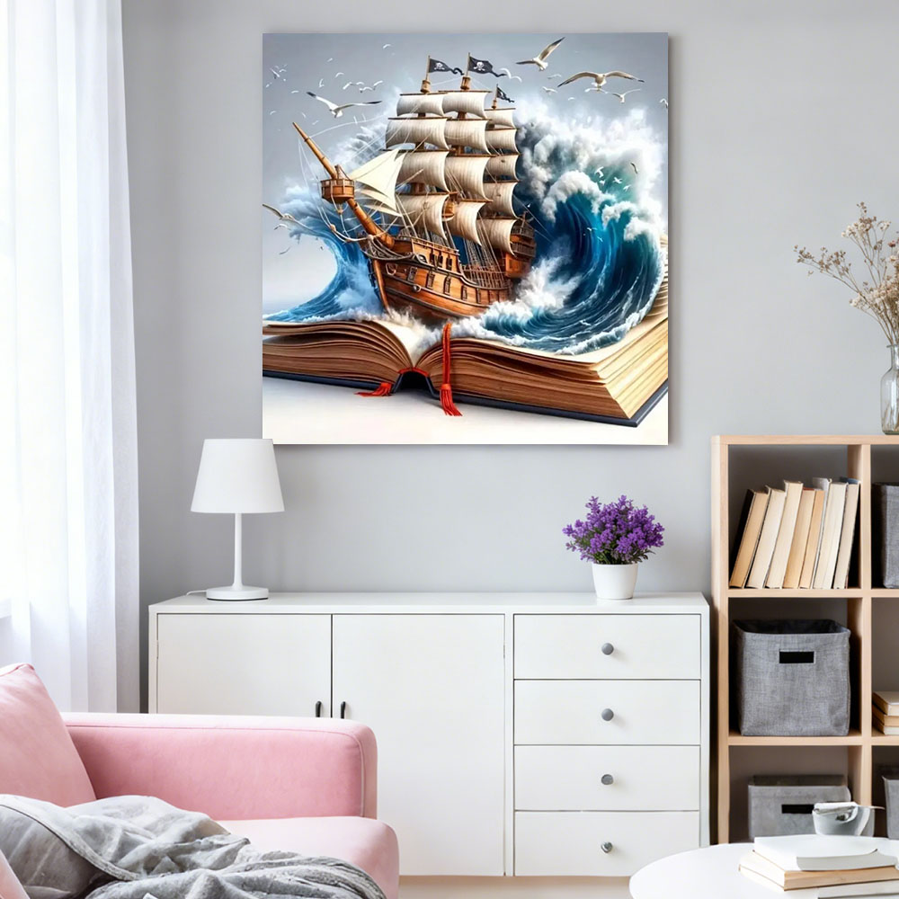 HUACAN Diamond Mosaic 5d Sea L - Resin Art Guide Book ulasan dan harga