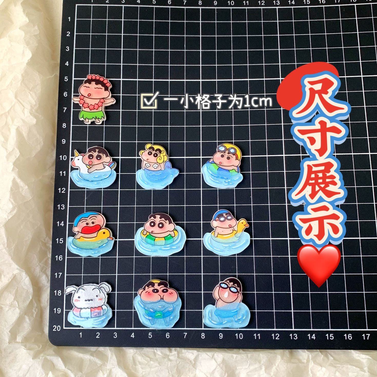 Crayon Shin-chan resin accesso - Resin Art Accessories ulasan dan harga
