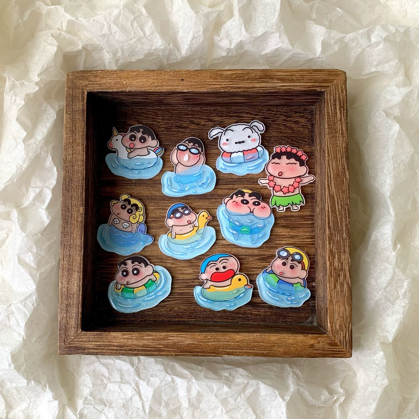 Crayon Shin-chan resin accesso - Resin Art Accessories ulasan dan harga