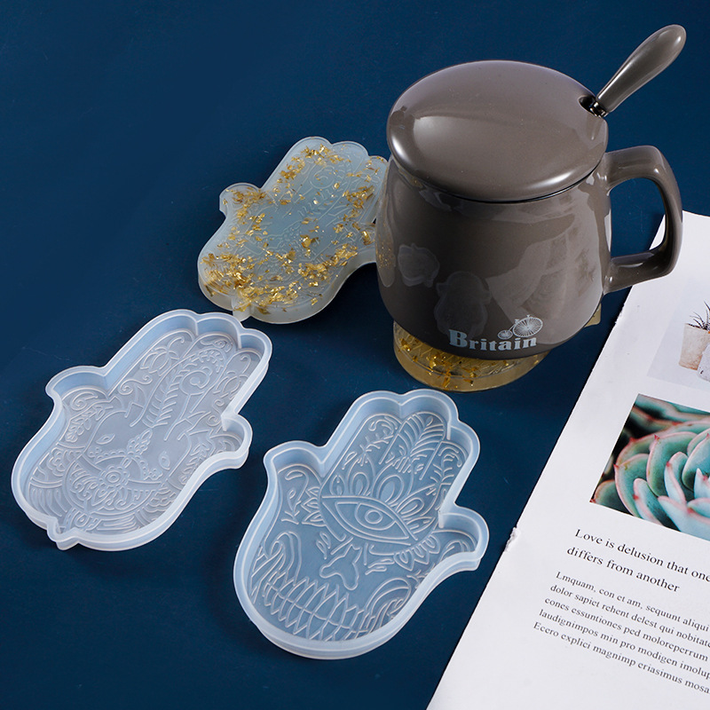 1 Pcs DIY Coaster Hand of Fati - Resin Art Coasters ulasan dan harga