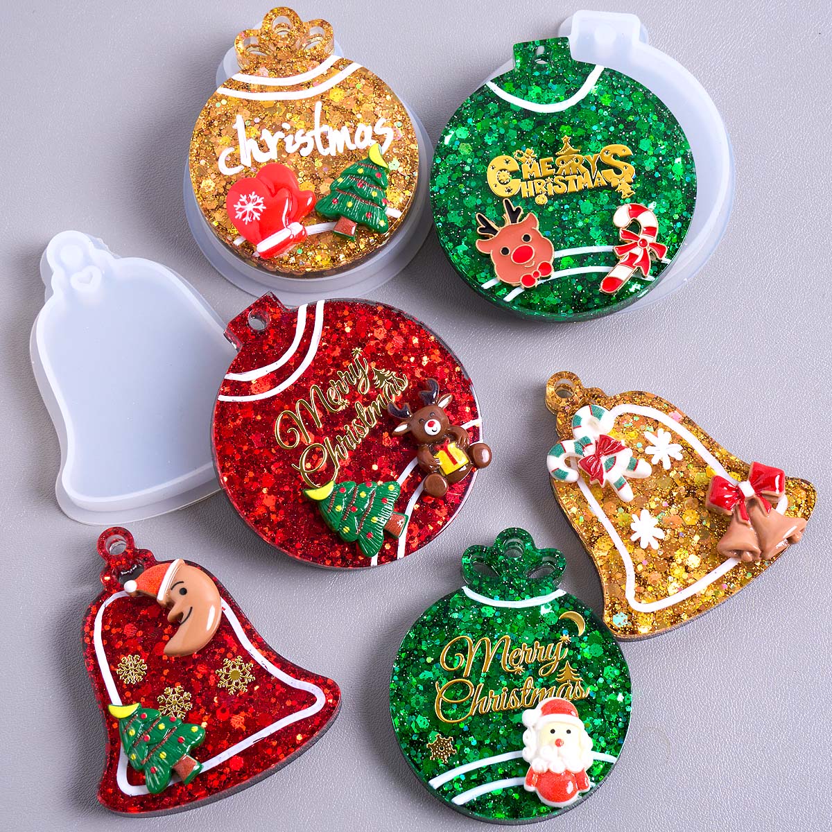 Xmas Tag Pendant Silicone Mold - Resin Art Tools ulasan dan harga