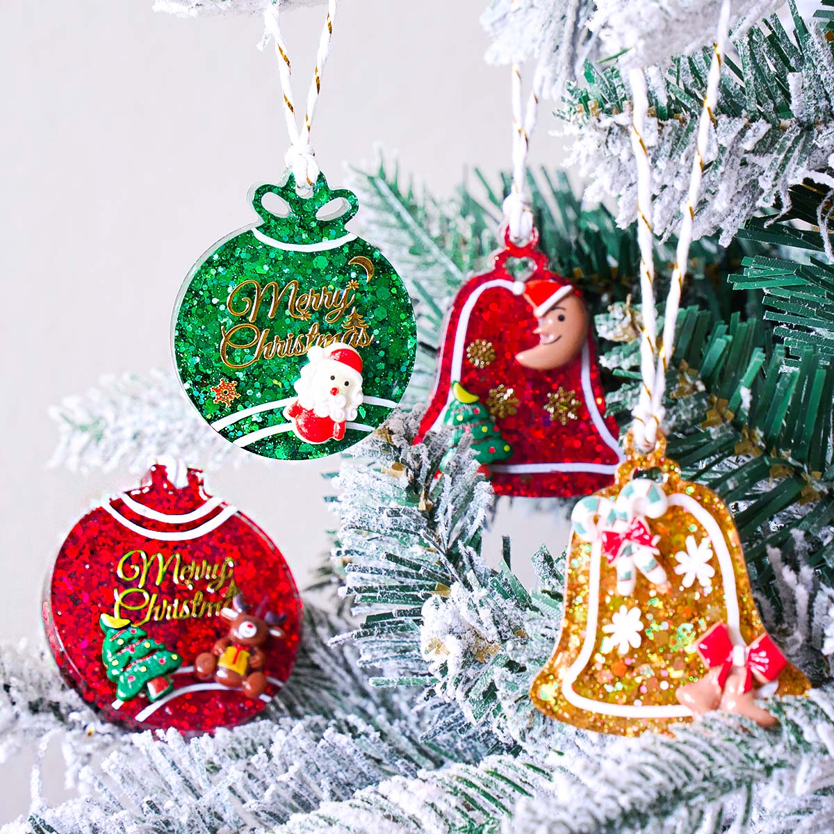Xmas Tag Pendant Silicone Mold - Resin Art Tools ulasan dan harga