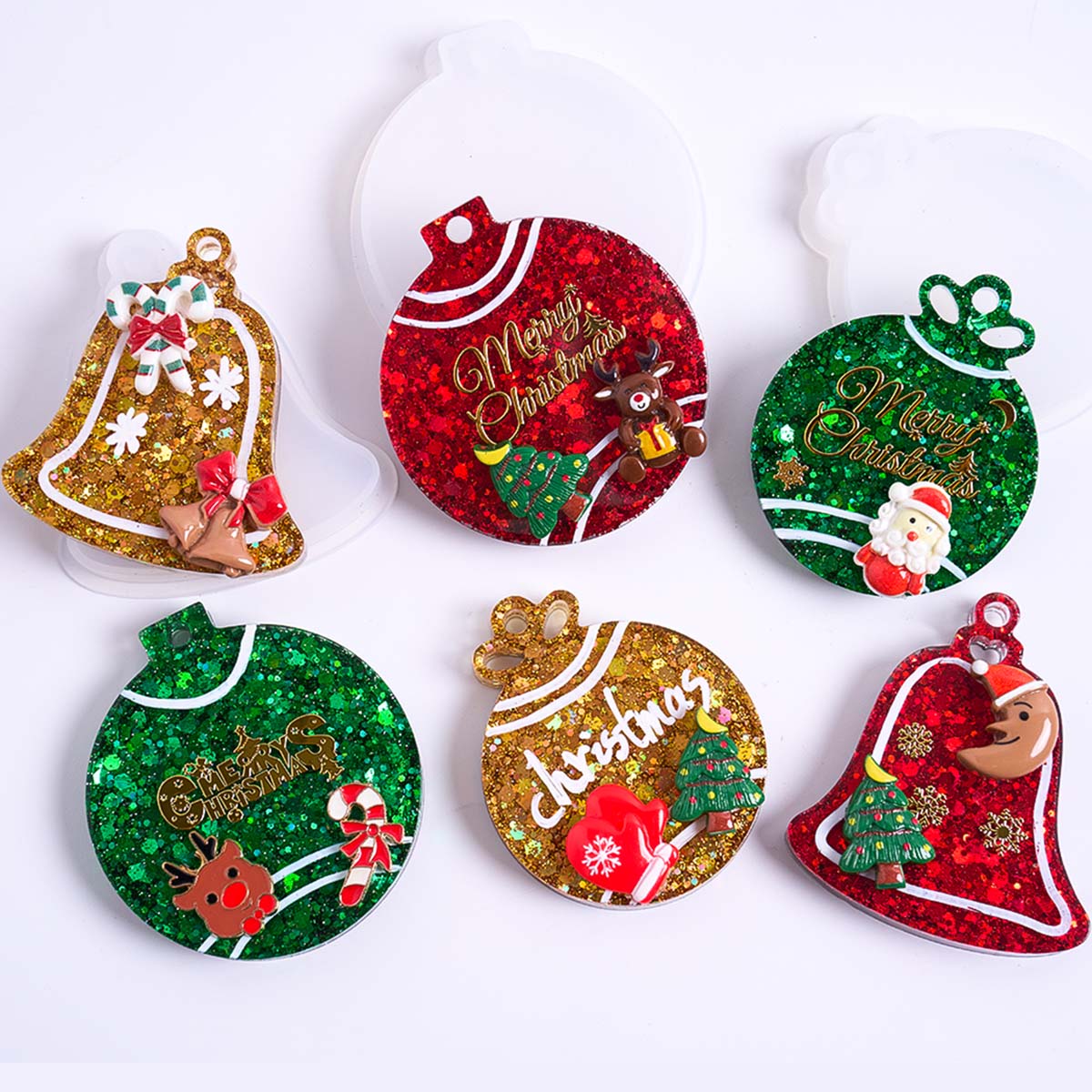 Xmas Tag Pendant Silicone Mold - Resin Art Tools ulasan dan harga