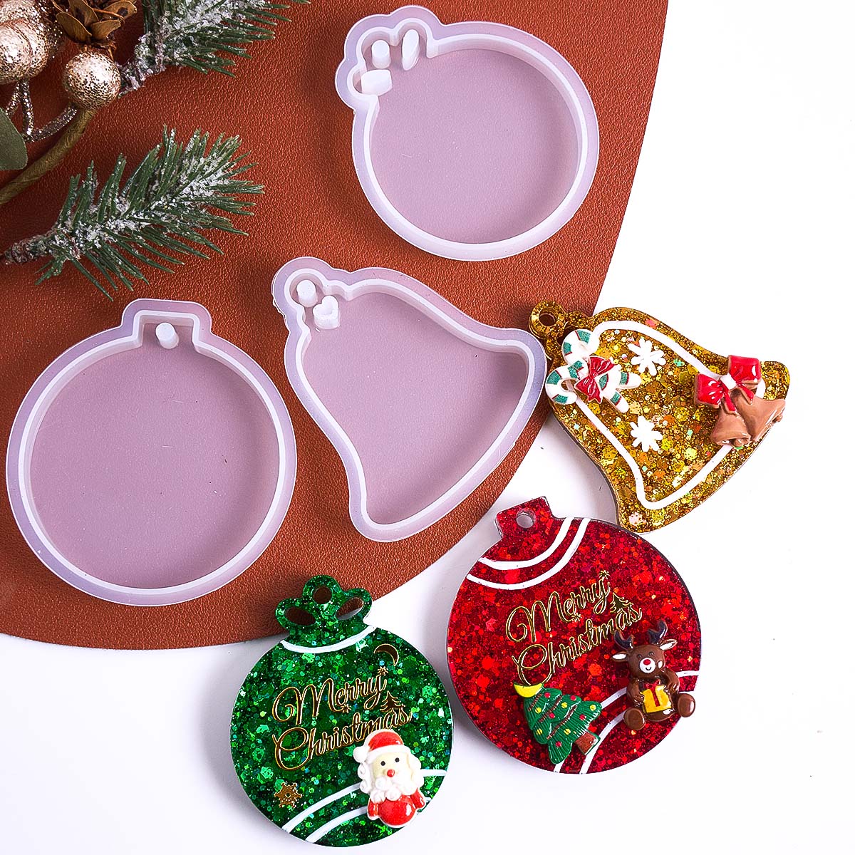 Xmas Tag Pendant Silicone Mold - Resin Art Tools ulasan dan harga