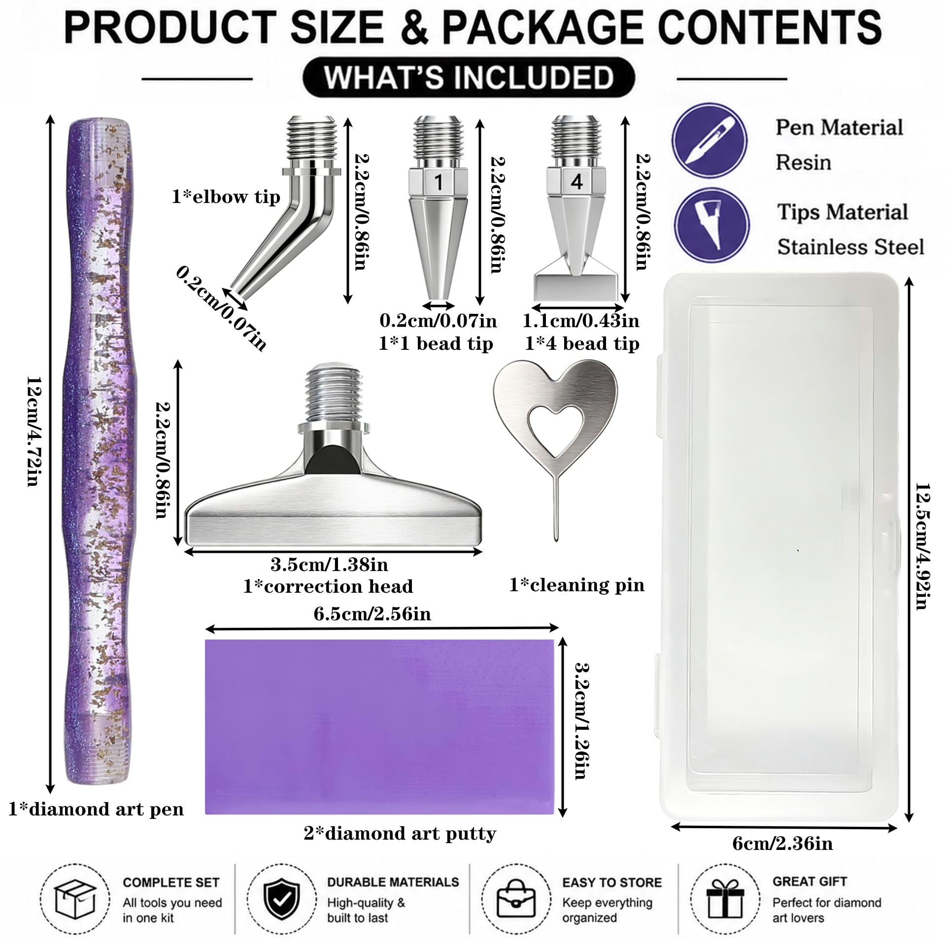 Diamond painting art pen, with - Resin Art Tools ulasan dan harga