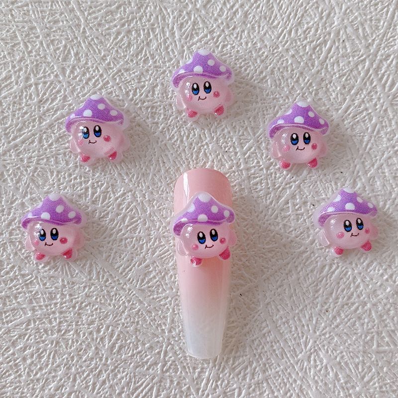 2/10/20pcs Kirby Nail Charms 3 - Resin Art Accessories ulasan dan harga