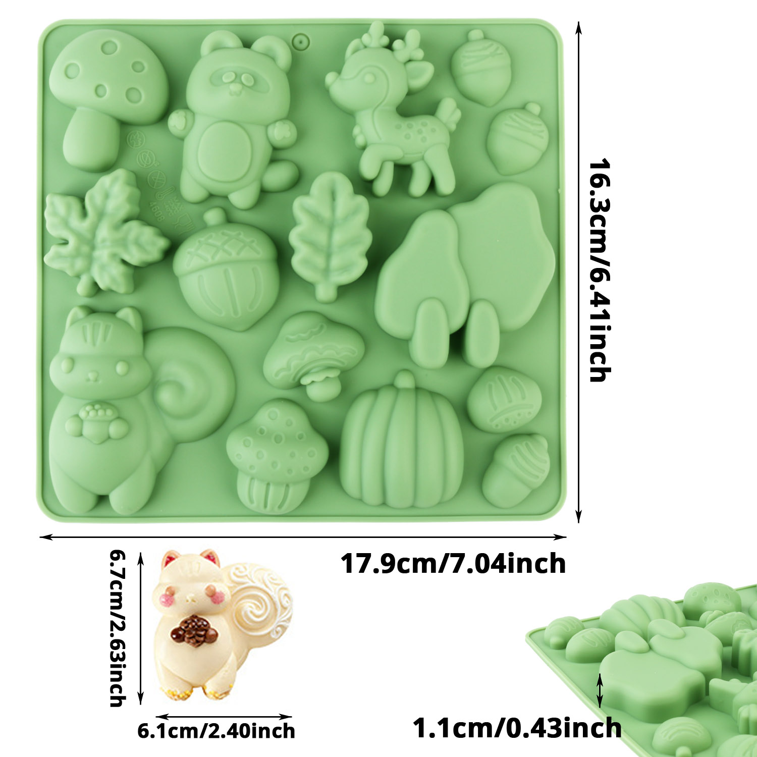 1 Silicone Cake Mold in the Sh - Resin Art Tools ulasan dan harga