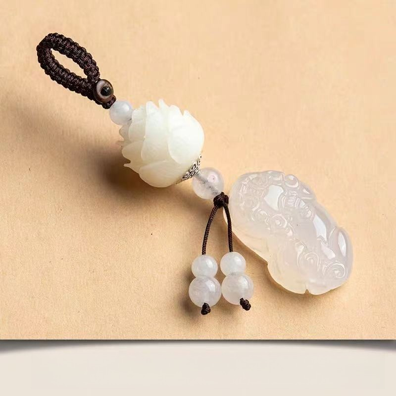Pendant Lotus Keychain Car Cha - Resin Art A Keychain ulasan dan harga