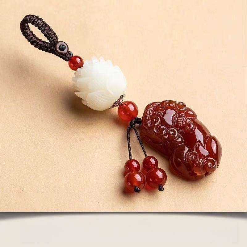 Pendant Lotus Keychain Car Cha - Resin Art A Keychain ulasan dan harga
