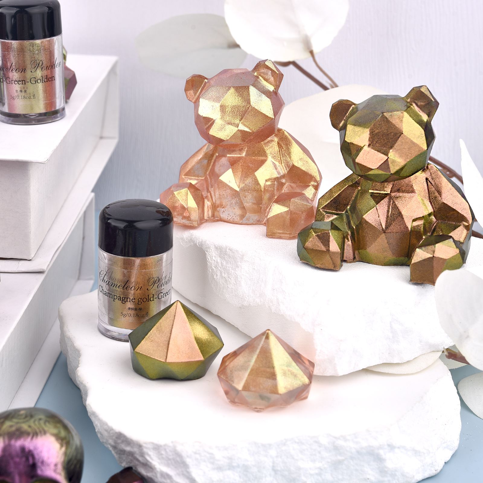 Mirror Chameleon Resin Pigment - Glitter Powder Resin ulasan dan harga