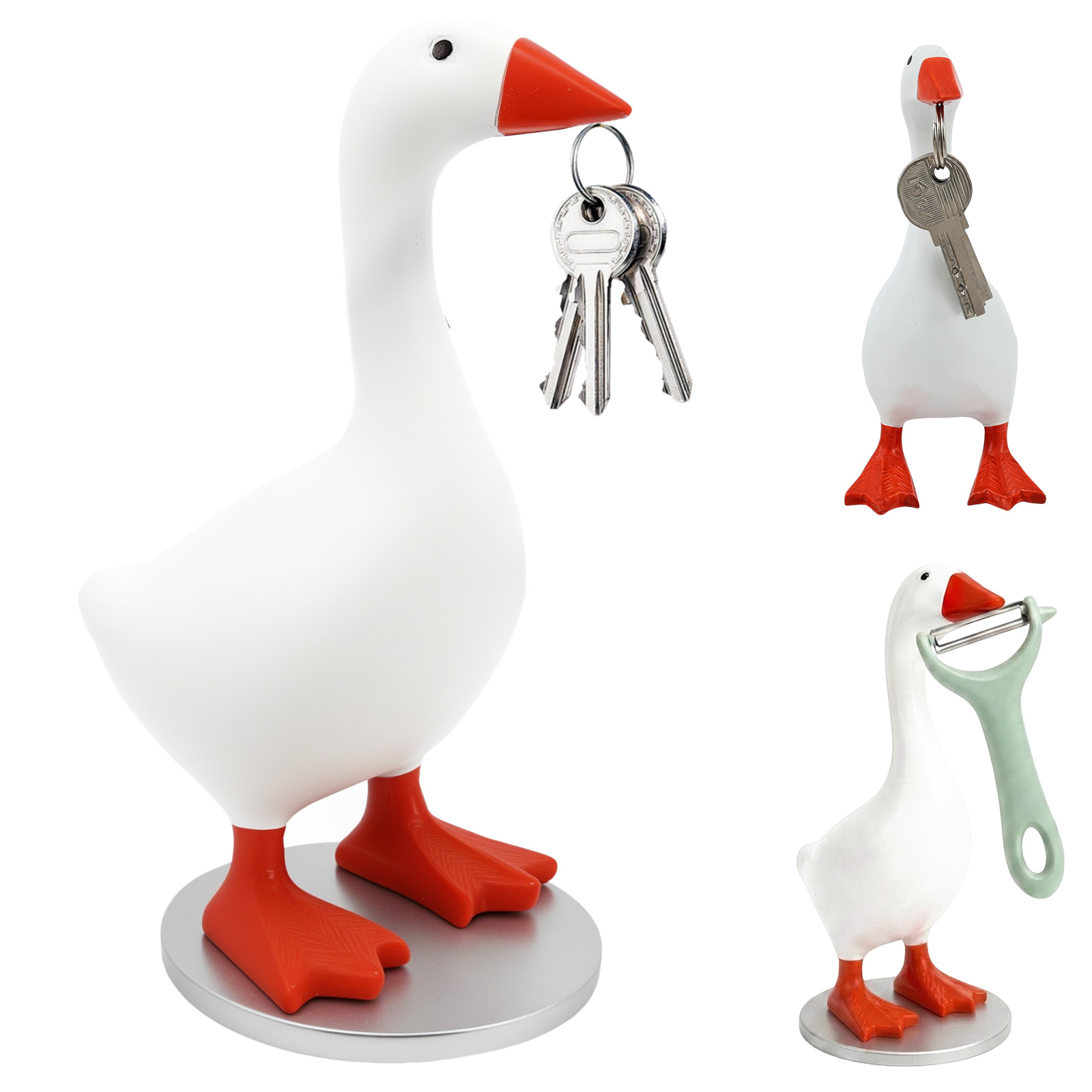 1/3 Pcs Magnetic Goose Key Cha - Resin Art A Keychain ulasan dan harga