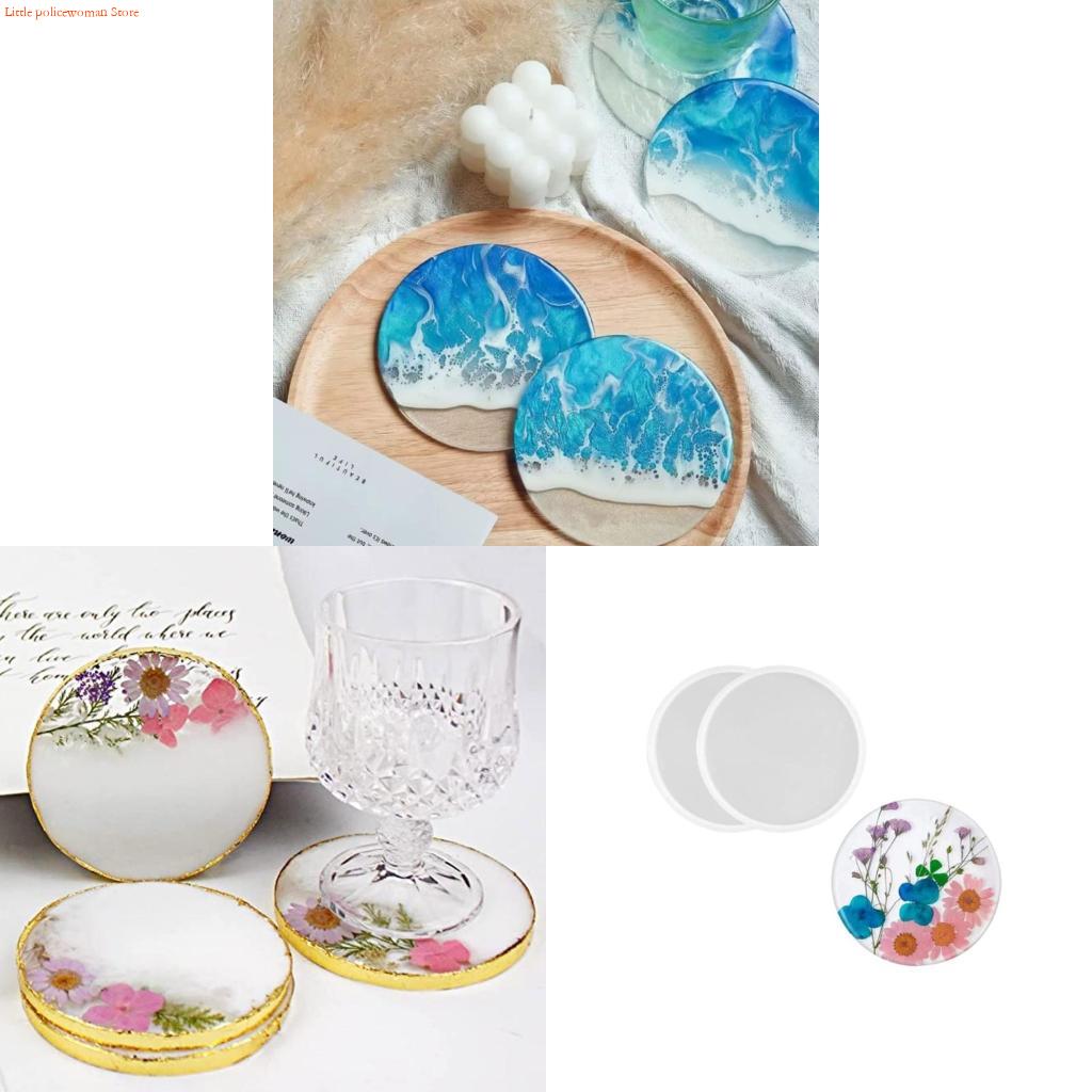 F92D Mold for Epoxy Resin Disc - Resin Art Coasters ulasan dan harga