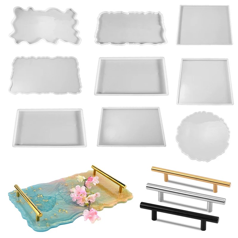 Tray Epoxy Resin Silicone Mold - Resin Art Coasters ulasan dan harga