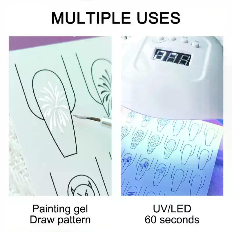 Nail Art Lines Practice Paper  - Resin Art Guide Book ulasan dan harga